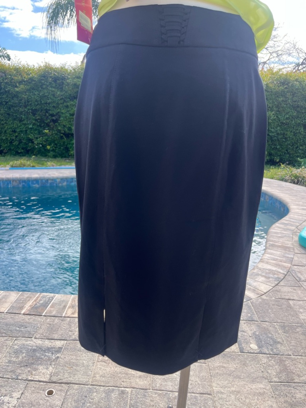 White House Black Market Black High-Waist Pencil Skirt